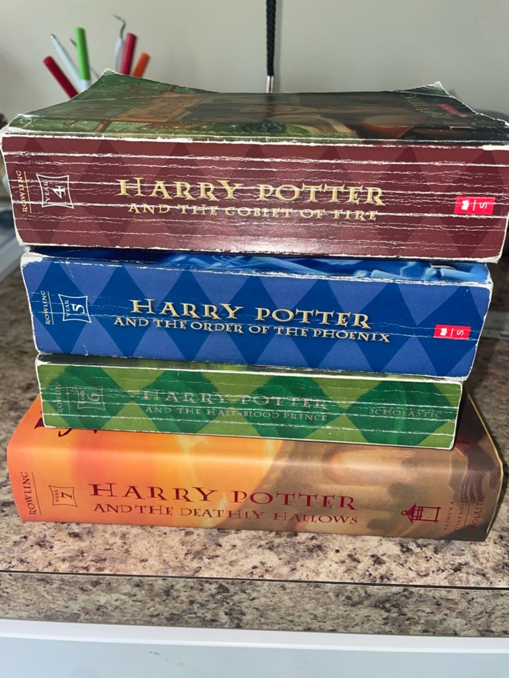 Scholastic Harry Potter Paperback Set books 4-7